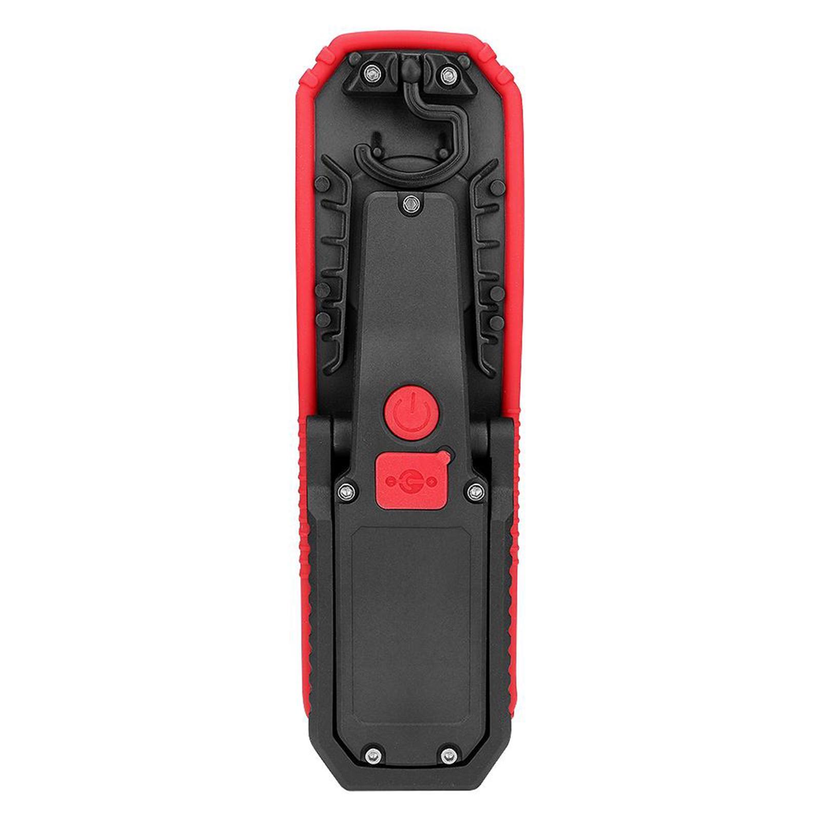 Portable LED COB Flashlight  Hanging Hook High-Low Modes Work Light