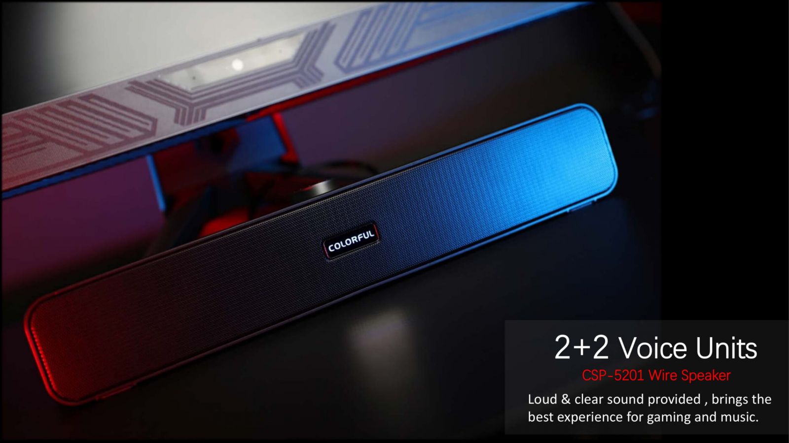 Loa Colorfire Soundbar 5201 Desktop Speaker - Hàng Chính Hãng