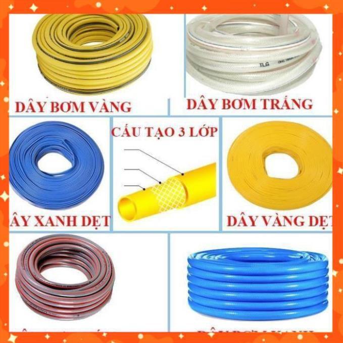 Bộ dây và vòi xịt tăng áp rửa xe tưới cây 7-10M(cút đồng nối nhựa đen) 206817