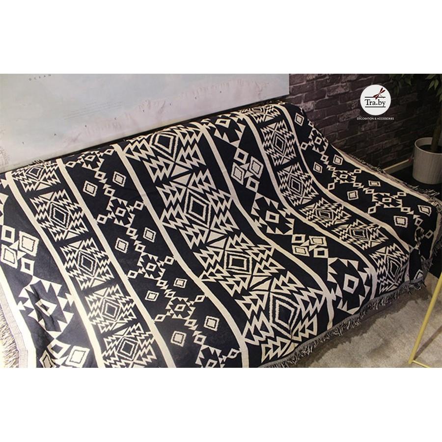 Thảm trải sàn họa tiết thổ cẩm decor phòng, homestay phong cách vintage siêu đẹp mắt