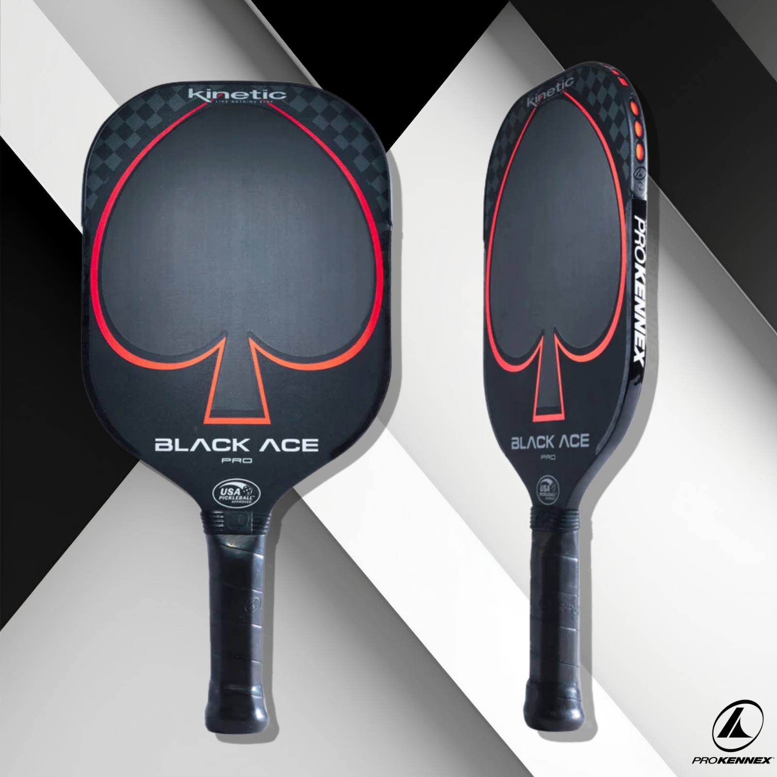Vợt Pickleball ProKennex Black Ace Pro carbon chất lượng chính hãng tặng kèm túi đựng Bảo hành 9 tháng