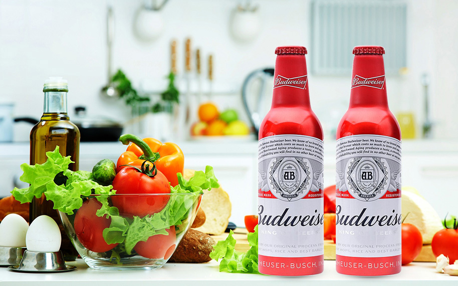 Thùng bia Budweiser Aluminum 355ml x 24 chai nhôm