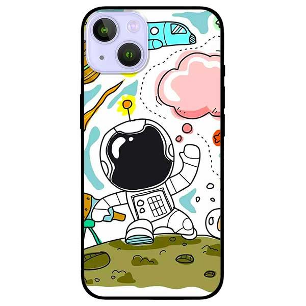Ốp lưng dành cho Iphone 13 Mini - Iphone 13 - Iphone 13 Pro -  Iphone 13 Pro Max - Phi Hành Gia Mây Hồng