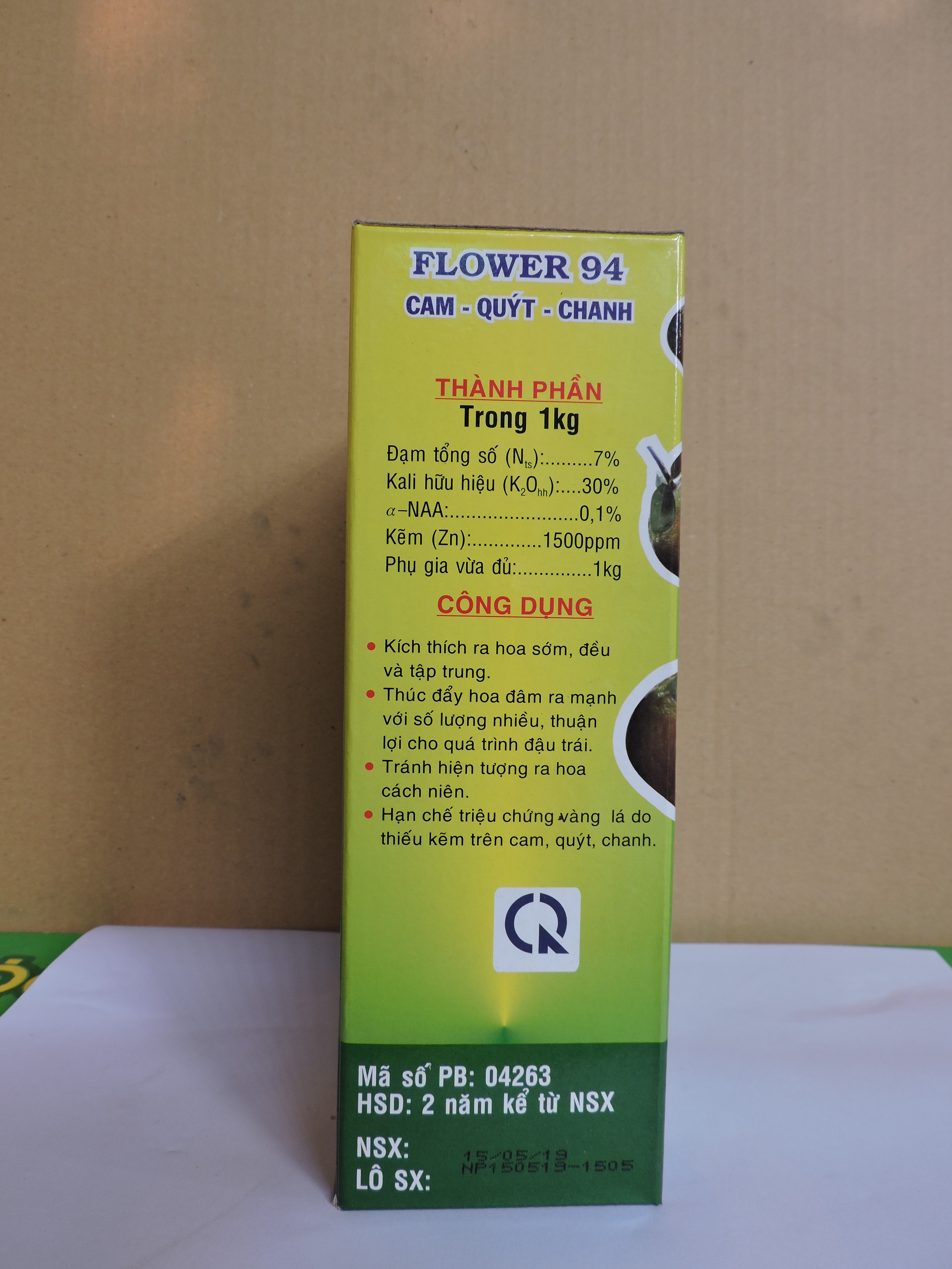 Phân Bón Lá Vi Lượng Có Chất Điều Hòa Sinh Trưởng, Phân Bón TOBA RA HOA FLOWER 94 CHUYÊN DÙNG RA HOA CAM - QUÝT -CHANH, CÂY CÓ MÚI
