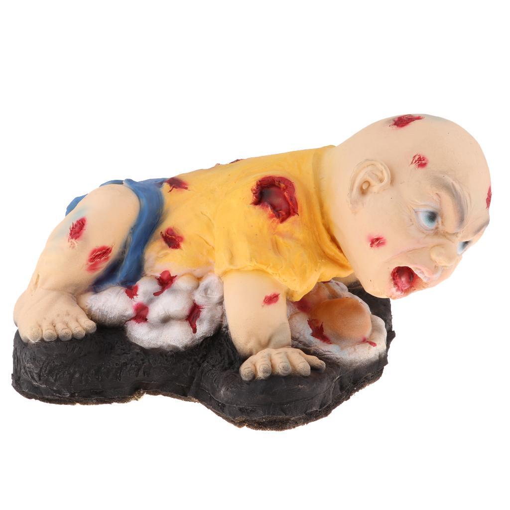 Hình ảnh Halloween Decorations Evil Zombie Haunted Doll Halloween Toy Halloween Party Accessory (Bloody Crawl Baby Doll)