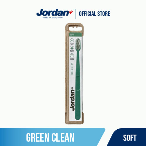 Combo 2 Bàn chải đánh răng Jordan Green Clean cho trẻ em 5-10 tuổi lông siêu mềm