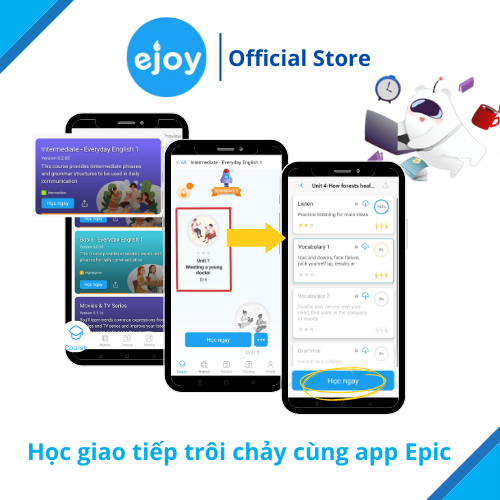 Gói học Tiếng Anh eJOY 12 tháng - truy cập không giới hạn các sản phẩm của eJOY để học tiếng Anh