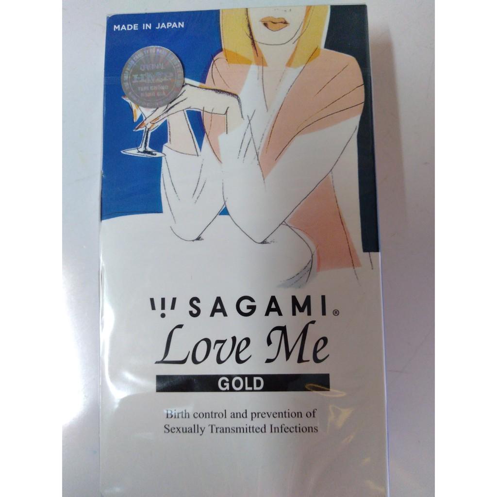 Bao cao su Siêu Mỏng Sagami Love Me Gold - hộp 10 cái