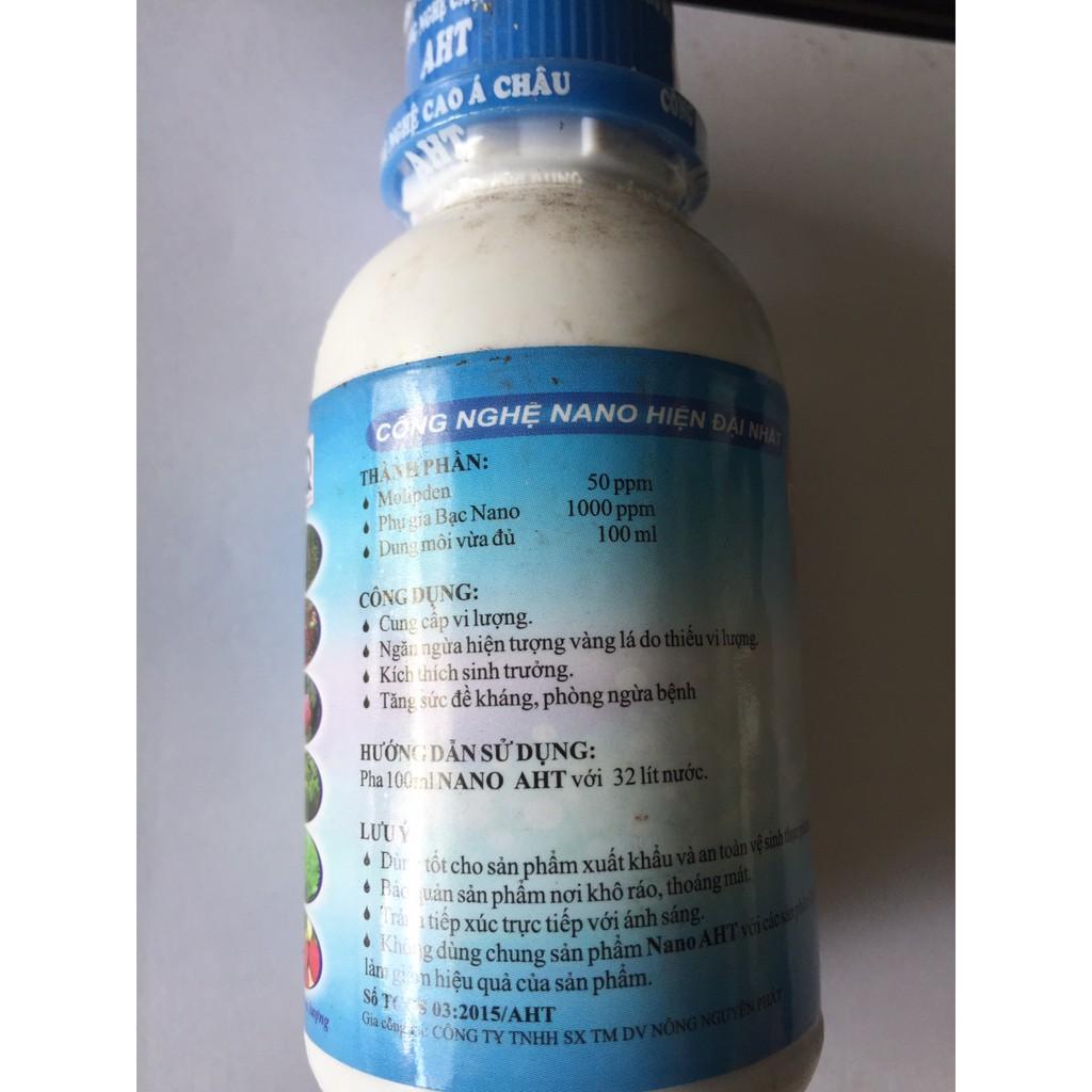 Dung dịch bảo vệ cây trồng NANO AHT lọ 100 ml