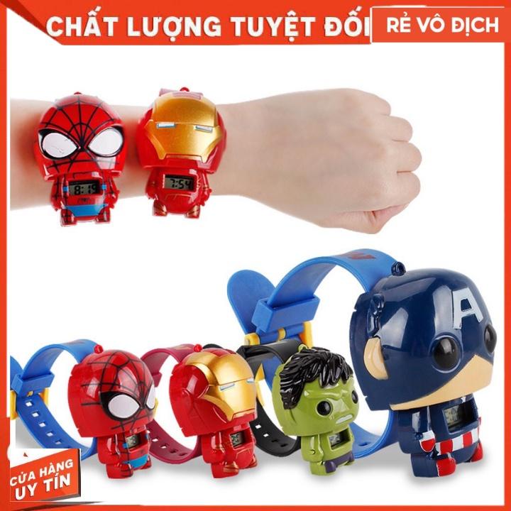 Đồng Hồ Iron Man Spider-Man Biến Hình dễ thương dễ thương H2,Đồng Hồ Công Chúa Helo kitty Dành Cho Bé Gái, Chống Nước