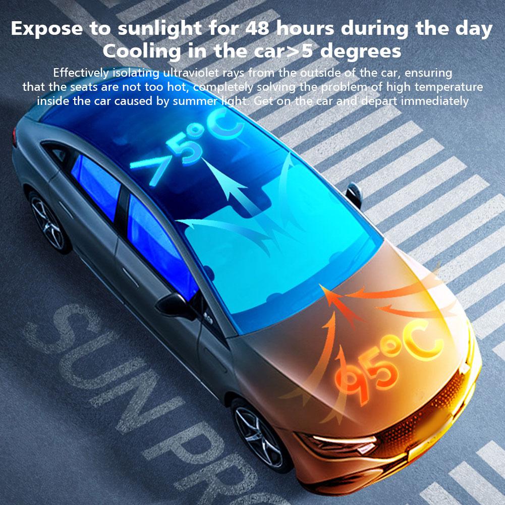 Ô Dù Che Kính Lái Trên Ô Tô Windshield Sun Shade Umbrella Lite UPF50+ - Home Decor Furniture