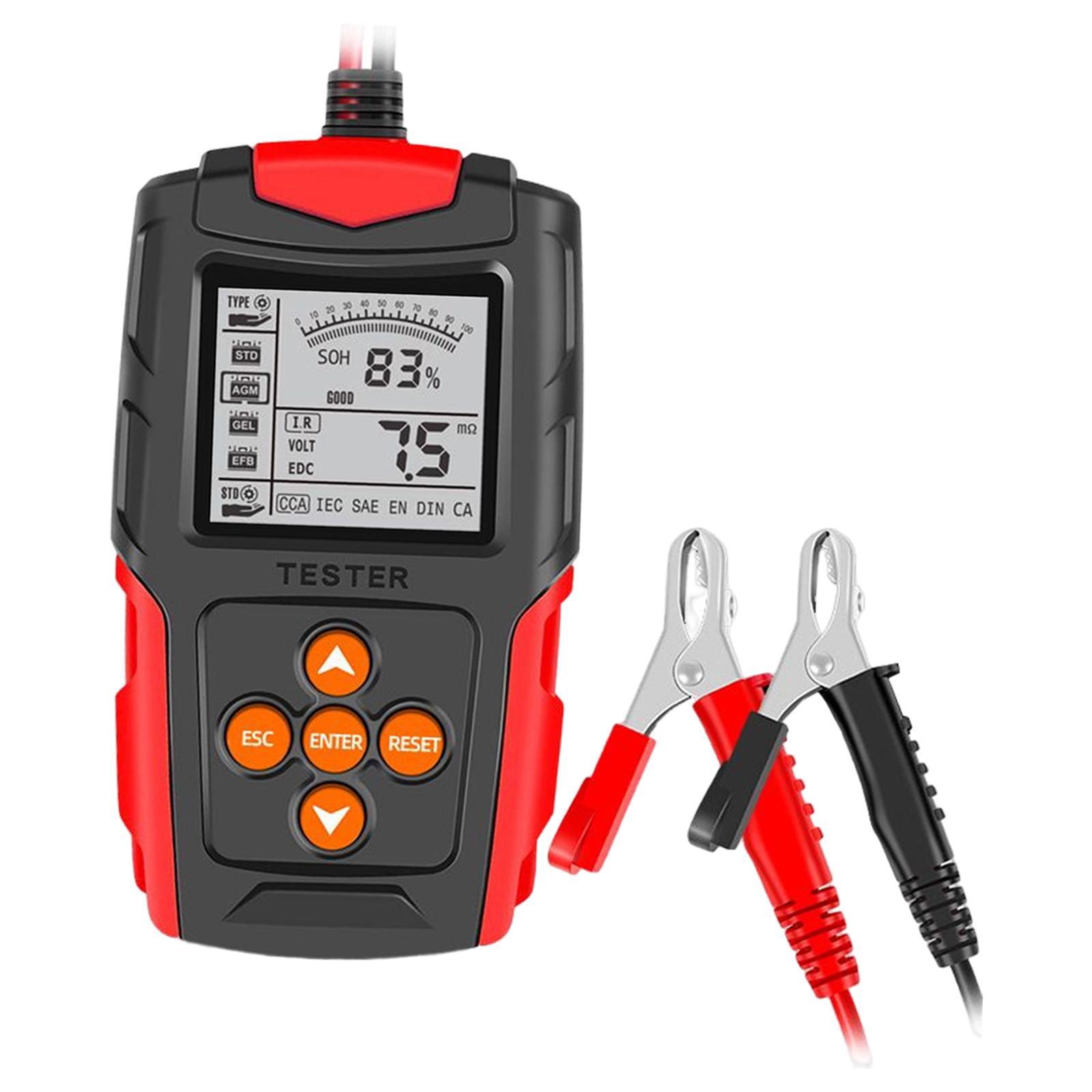 Automotive Battery Analyzer Tester 12V 24V Accurate Analyzing for Automobile