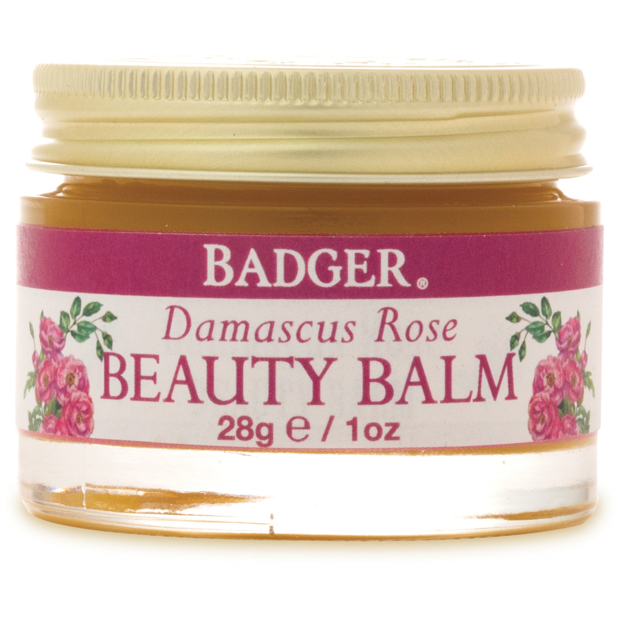 Sáp dưỡng da hoa hồng Badger Rose Beauty Balm USDA Organic - Dưỡng ẩm sâu cho da khô và da lão hóa - 28g