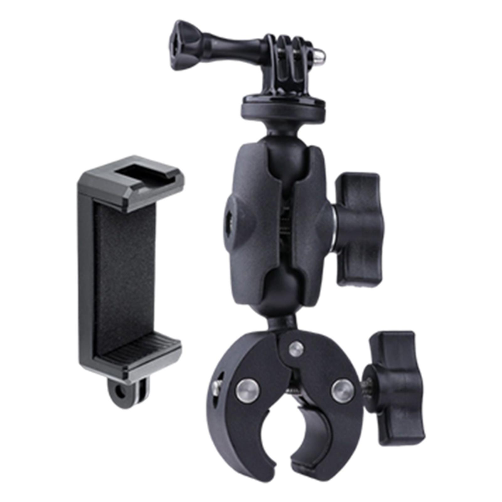 Motorcycle Handlebar Camera Mount 1/4 360 Degree Rotary