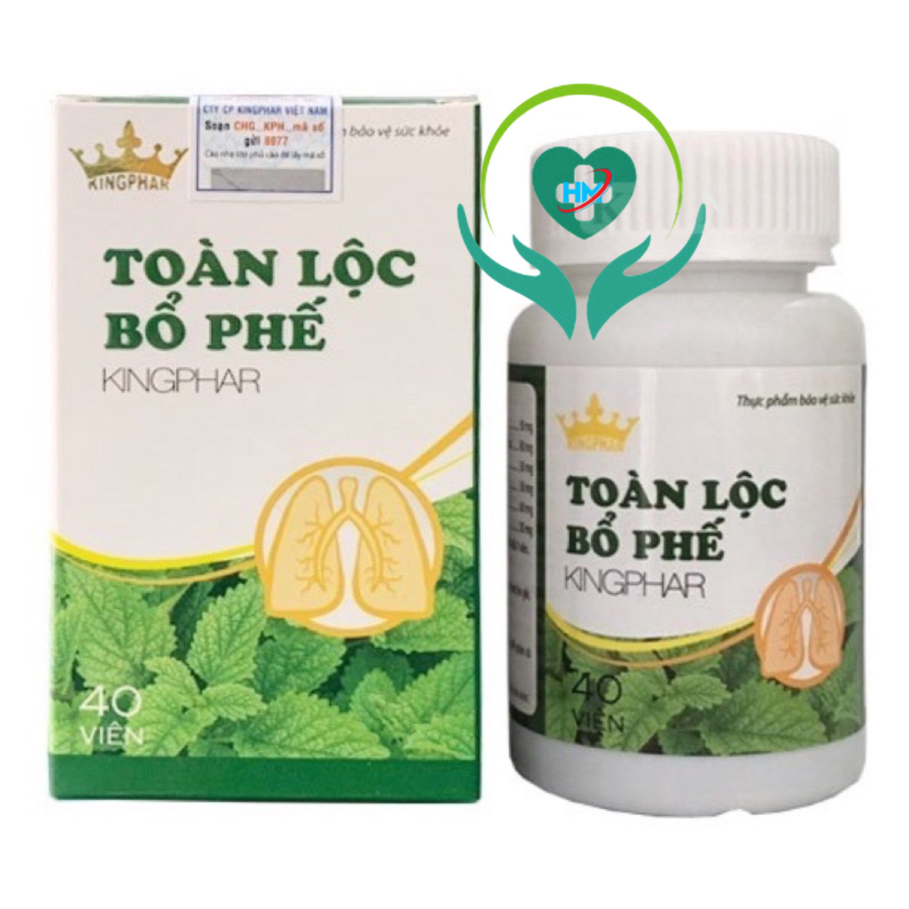 Viên uống Toàn lộc bổ phế Kingphar, hộp 40v, tăng cường chức năng phổi