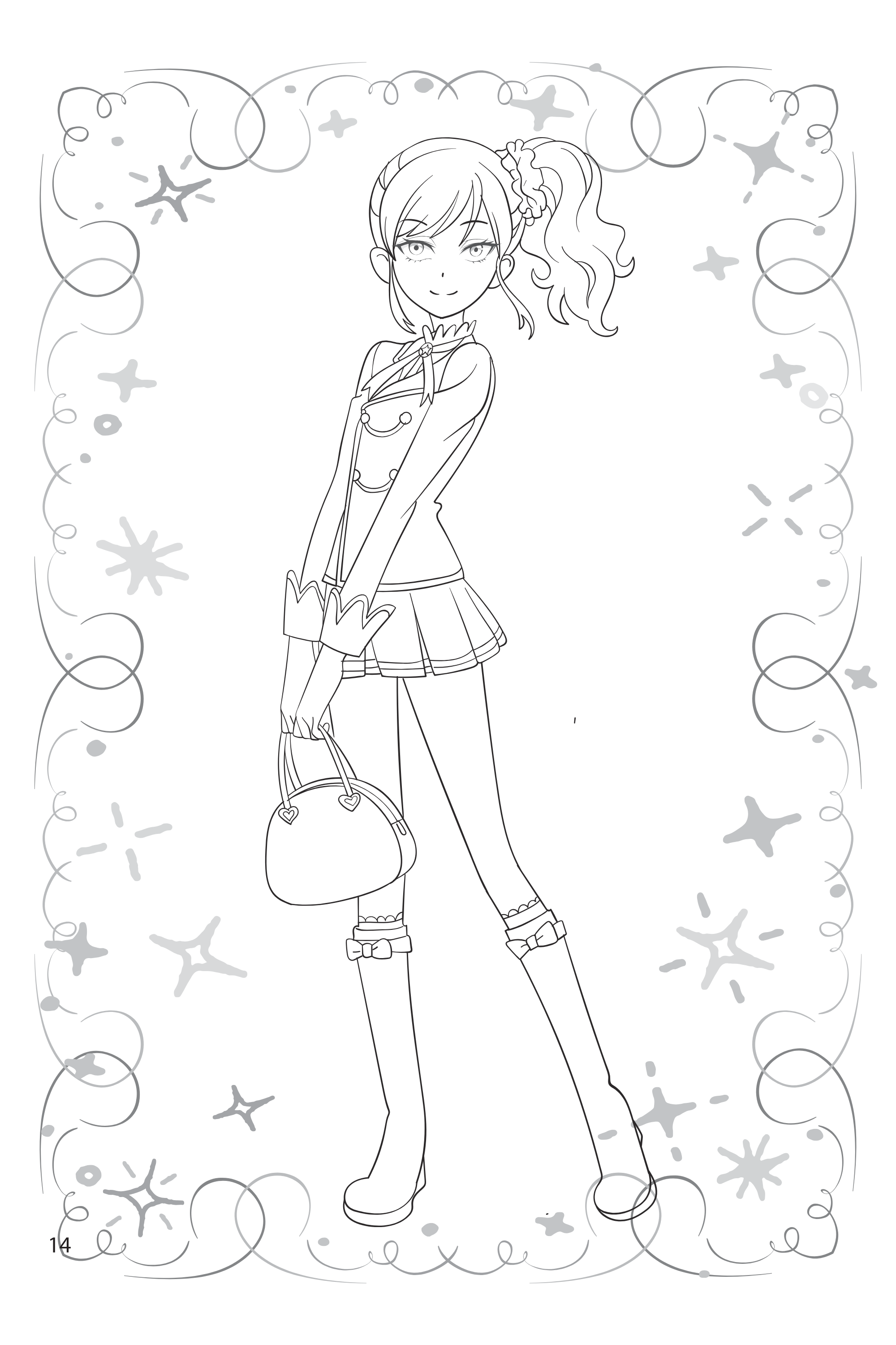 Sách - Bé Tô Màu Anime Princess - Công Chúa Hoạt Hình - Sành Điệu