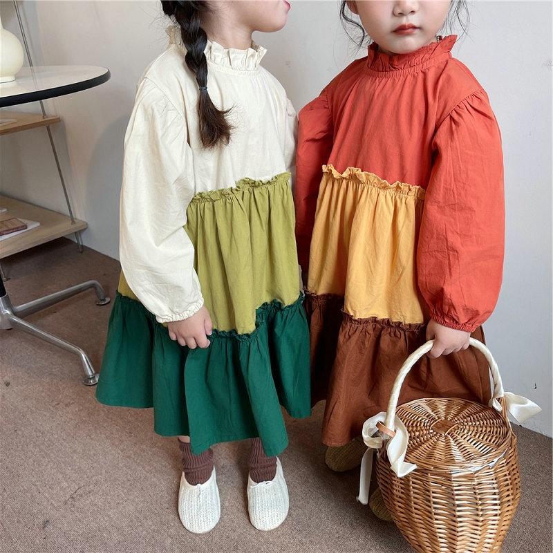 VT94 Size90-130 Set váy đầm bé gái kiểu dáng công chúa Thời trang trẻ Em hàng quảng châu