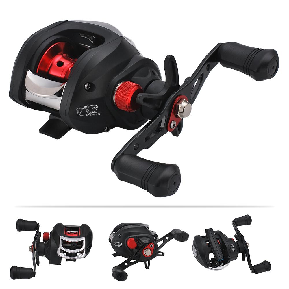 Máy câu cá Baitcasting Reel vòng bi 17+1 , tốc độ cao