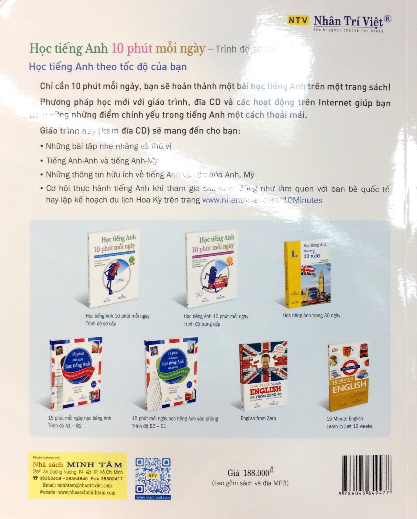Học Tiếng Anh 10 Phút Mỗi Ngày (Kèm CD)