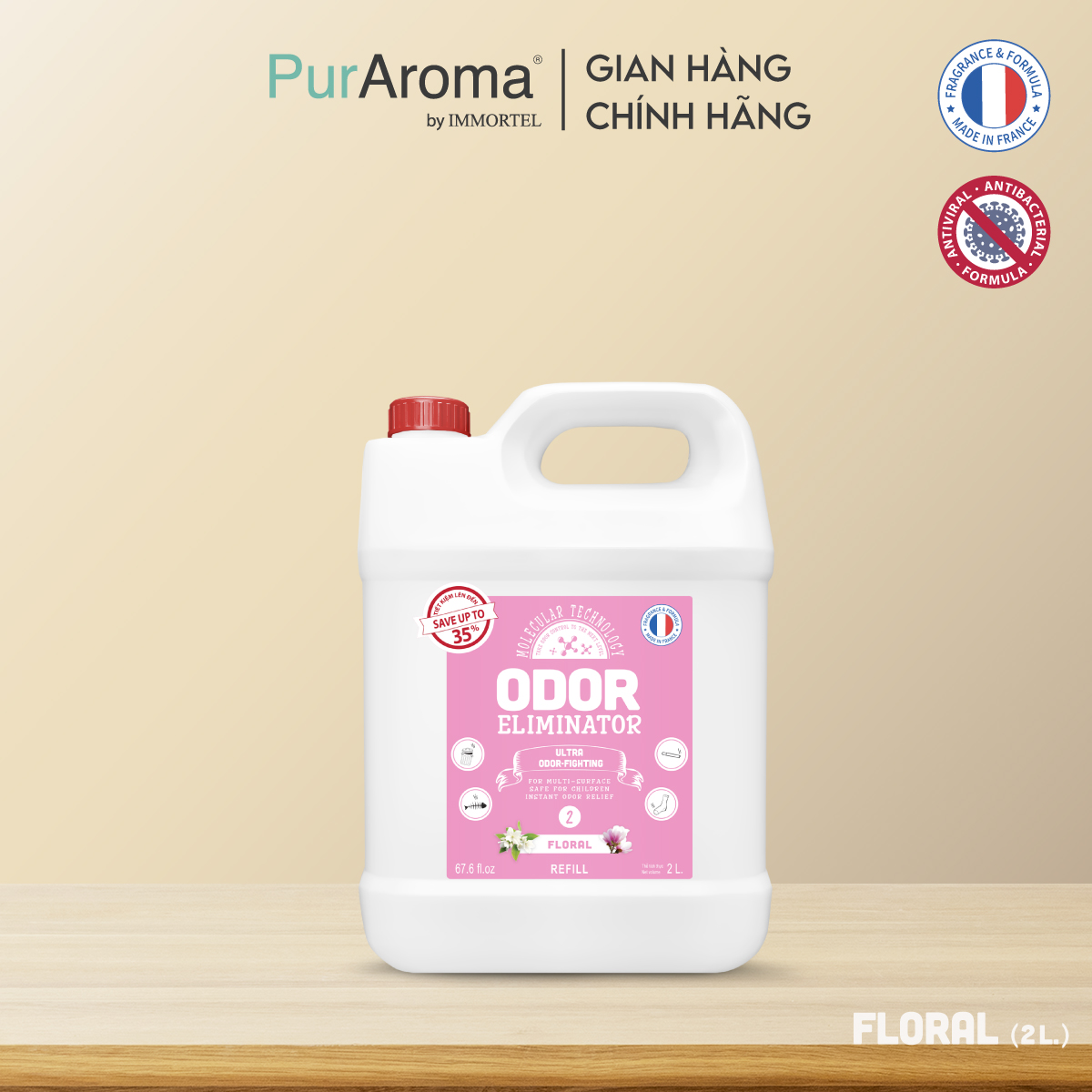 DD Xịt Khử Mùi Đa Năng ODOR ELIMINATOR - 2L 5L - Chính Hãng Pháp
