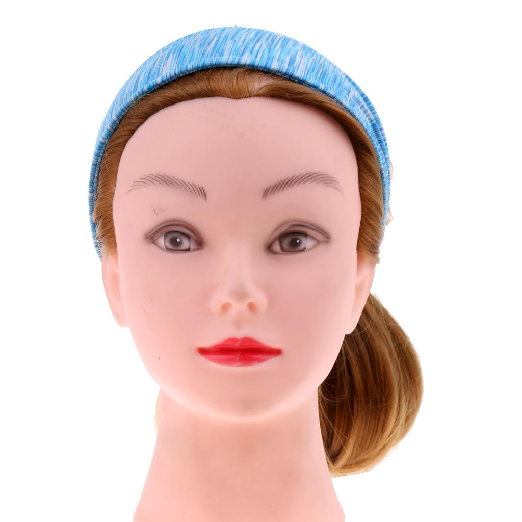 Women Headband Wrap Gym Fitness Elastic Sweatband