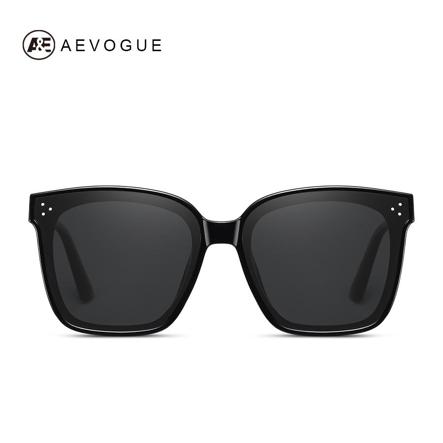 Aevogue Mới Thời Trang Nữ Kính Mát Trong Suốt Vuông Retro Ngoài Trời Kính Chống Nắng Vintage Oculos Unisex UV400 AE0849