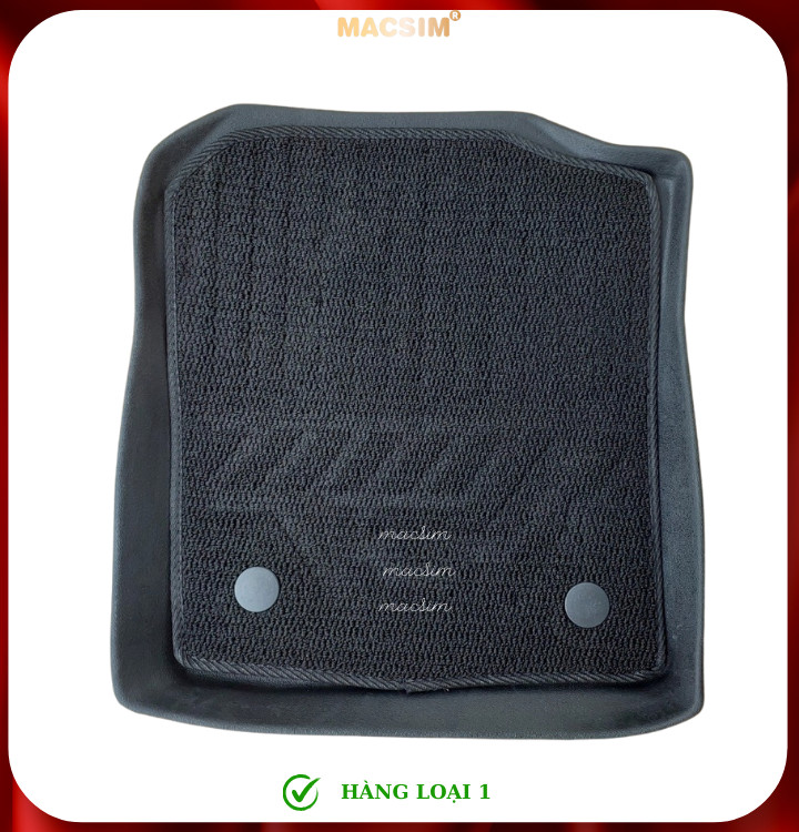 Thảm lót sàn ô tô 2 lớp cao cấp dành cho xe Toyota Veloz / Avanza 2022+ (sd) nhãn hiệu Macsim chất liệu TPE màu đen