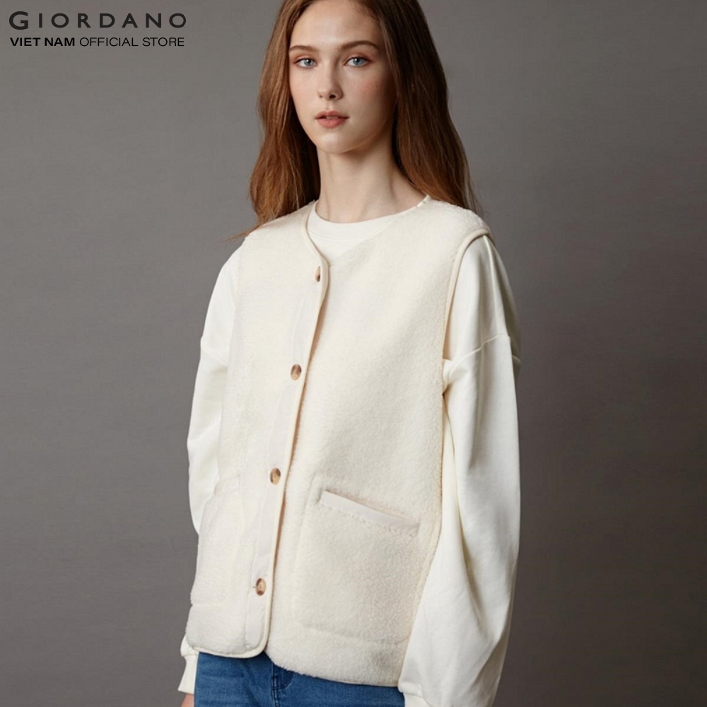 Áo Vest Lông Cừu Nữ Giordano 05372804