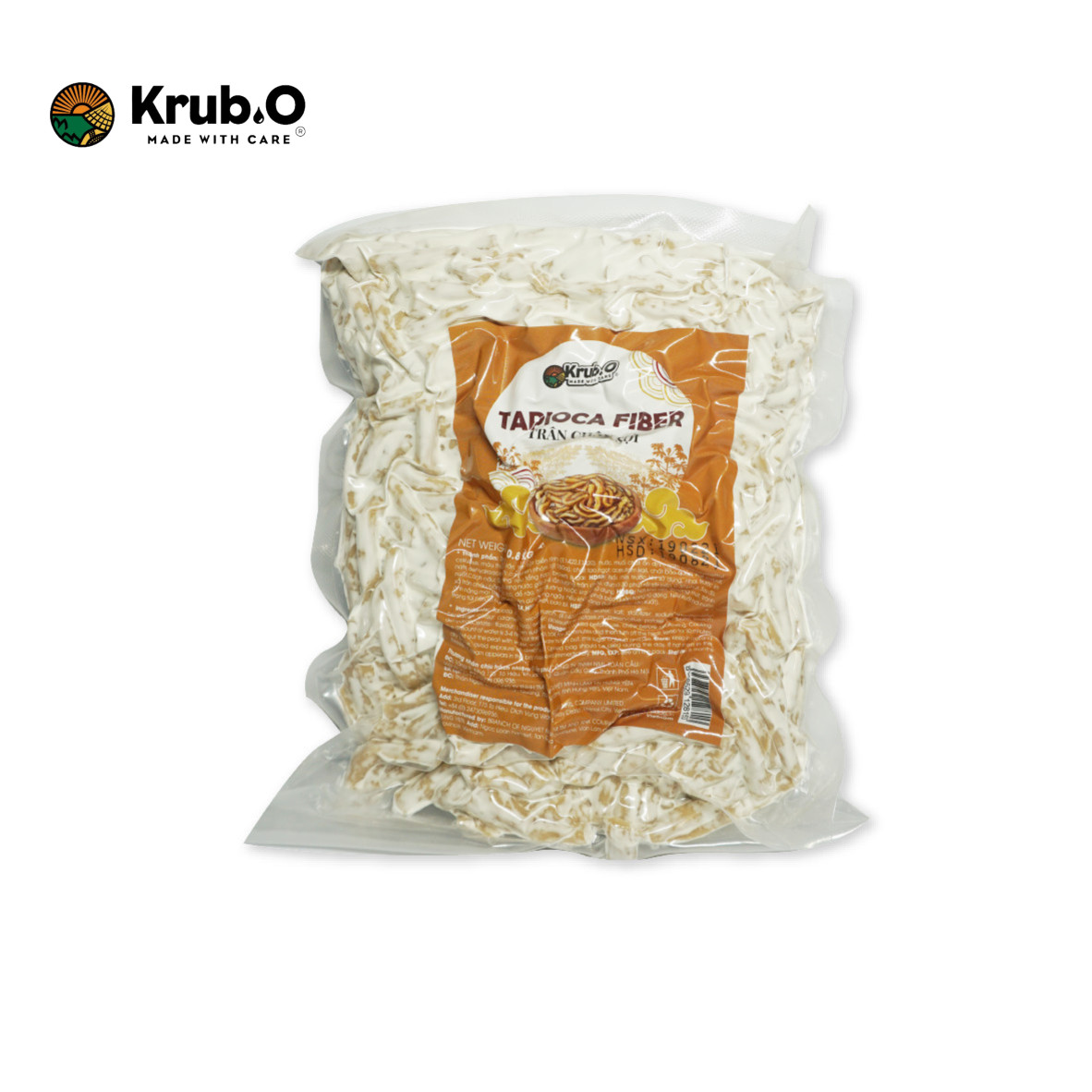 Trân Châu Sợi Krub.O - Túi 800g - Topping trà sữa độc quyền - Nguồn nông sản thuần Việt