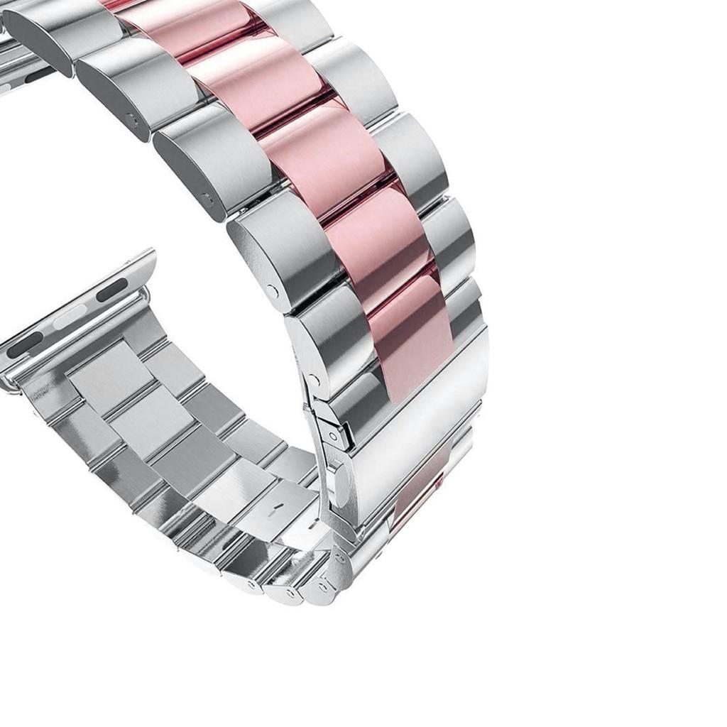 Dây đeo thay thế chất liệu thép không gỉ kiểu dáng cổ điển cho Apple Watch 1 2 3 4 5 6 SE 7