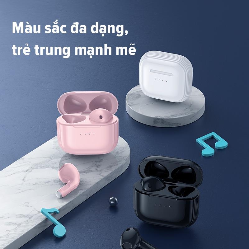 Tai nghe Bluetooth BASIKE TW58 Mini TWS BT5.0 Kết nối không dây Micrô tích hợp HiFi Stereo HD Chất lượng âm thanh - Hàng Nhập Khẩu