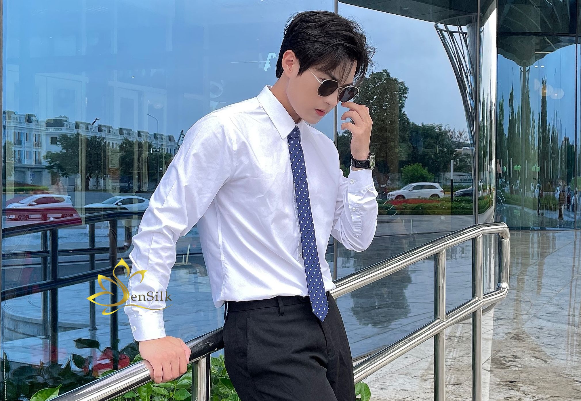 Cà Vạt Cao Cấp Cho Nam SenSilk CAVATS04 – Silk Caravat, Quà Tặng Sếp Nam