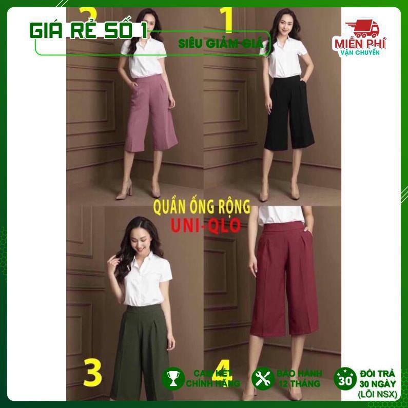 Quần ống xuông, quần ống rộng dáng dài eo thon chất VẢI ĐŨI LỤA NHẬT BẢN CAO CẤP