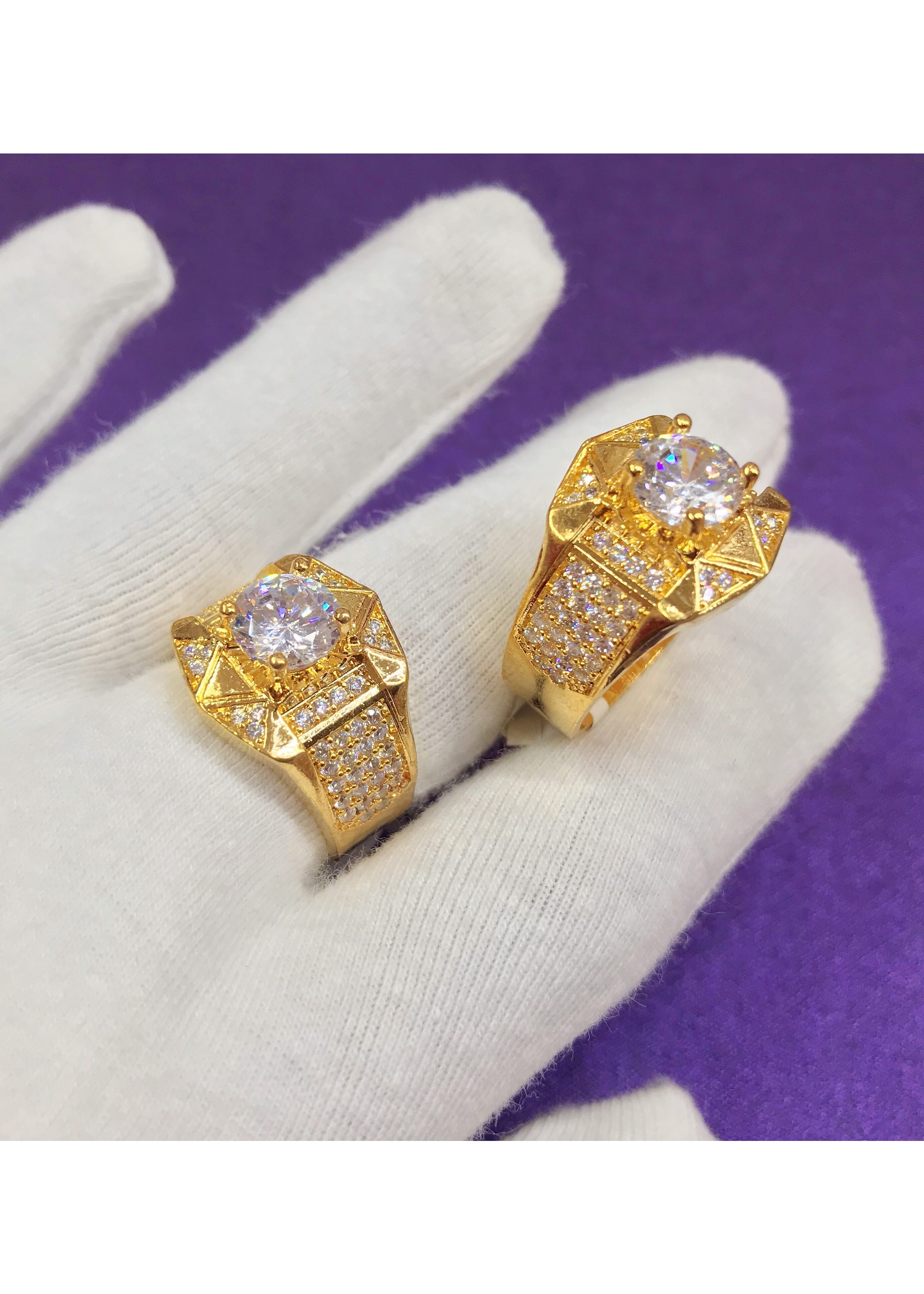 Nhẫn Nam Mạ Vàng Mẫu 0530305 - Che Khuyết Điểm Ngón Tay - Mang Đi Chơi, Đi Tiệc Đều Được - Tặng Kèm Hộp Đẹp