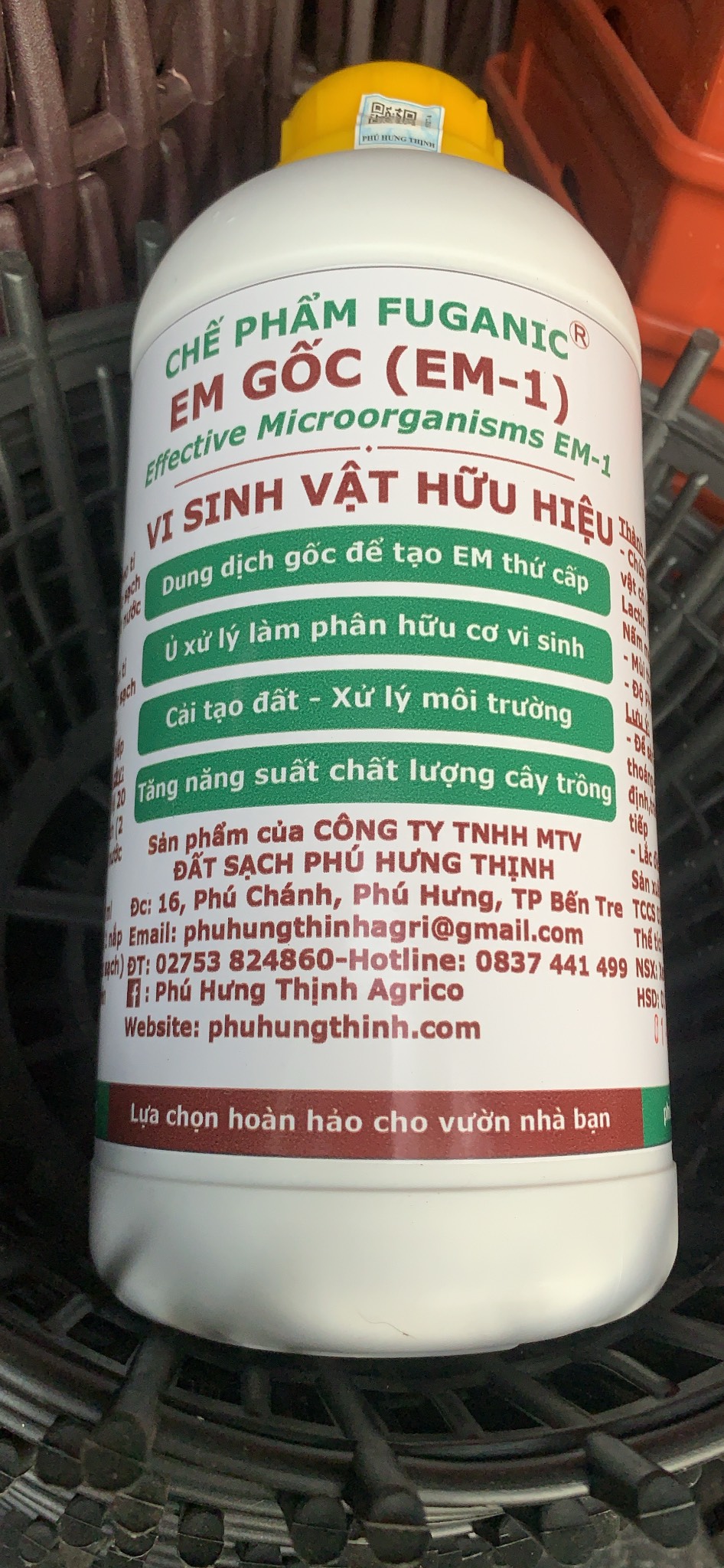 Chế phẩm men Gốc EM Fuganic bình 1 lít