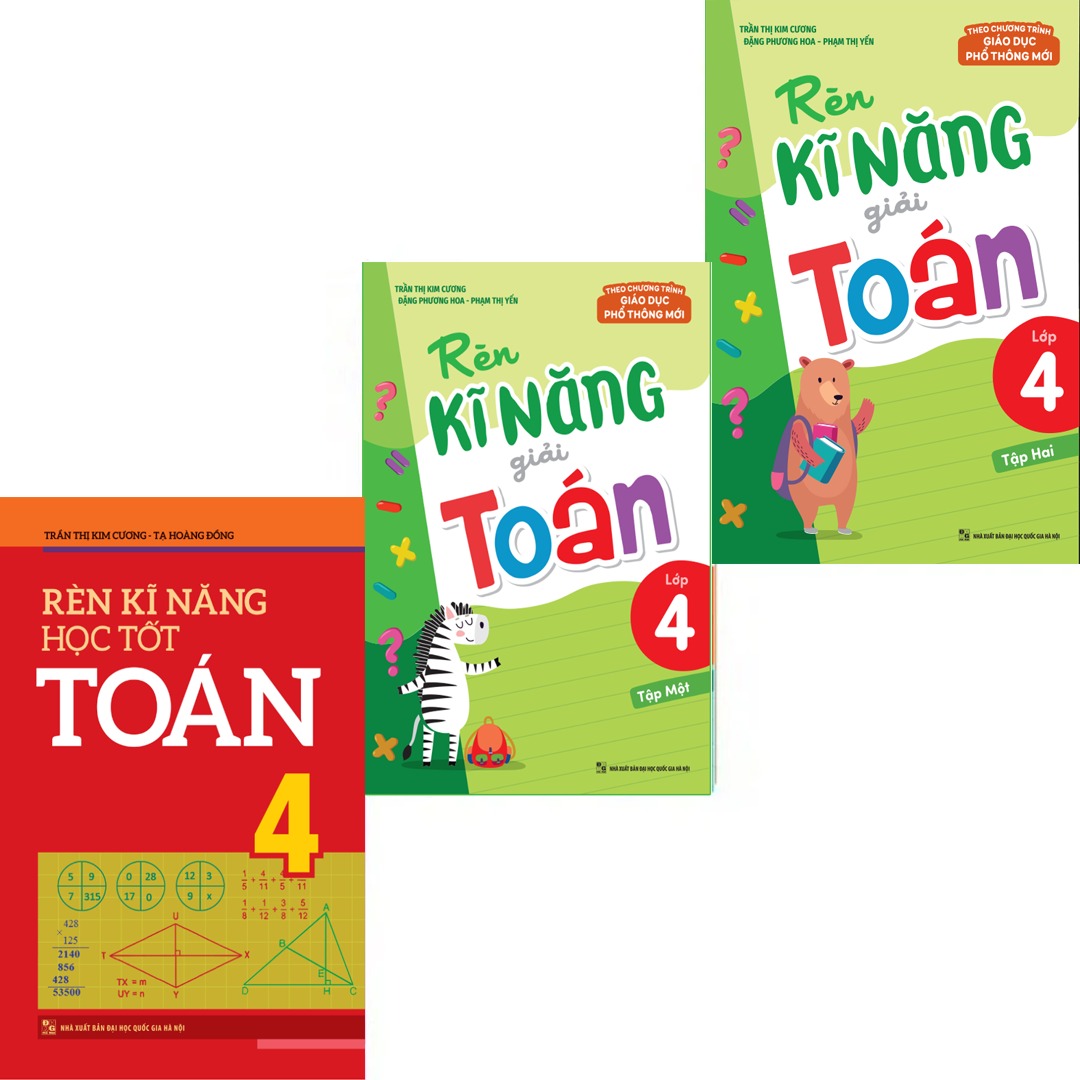 Sách: Combo 5 Cuốn Lớp 4: Toán Nâng Cao + Rèn Kĩ Năng Học Tốt Toán