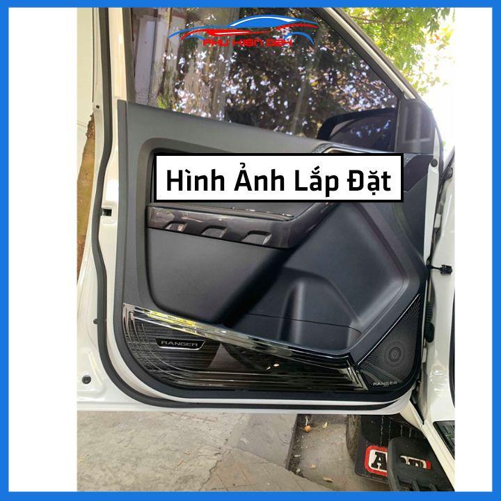 Bộ ốp tapli Ranger 2017-2018-2019-2020-2021-2022 vân Titan chống xước va đập khi mở cửa và làm đẹp xe