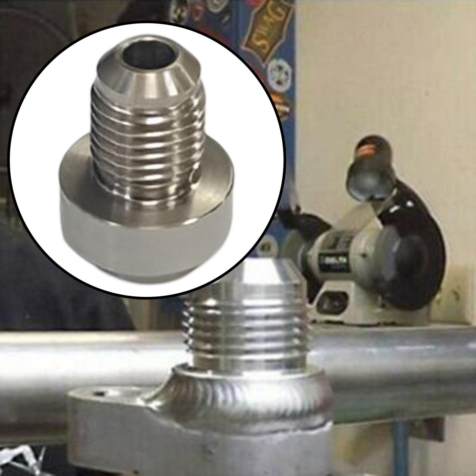 Stainless Steel Male Weld on Fitting Male Billet Assembly Durable Easy Installation Spare Parts Replacement Water Fuel Oil Tank Hose Adapter