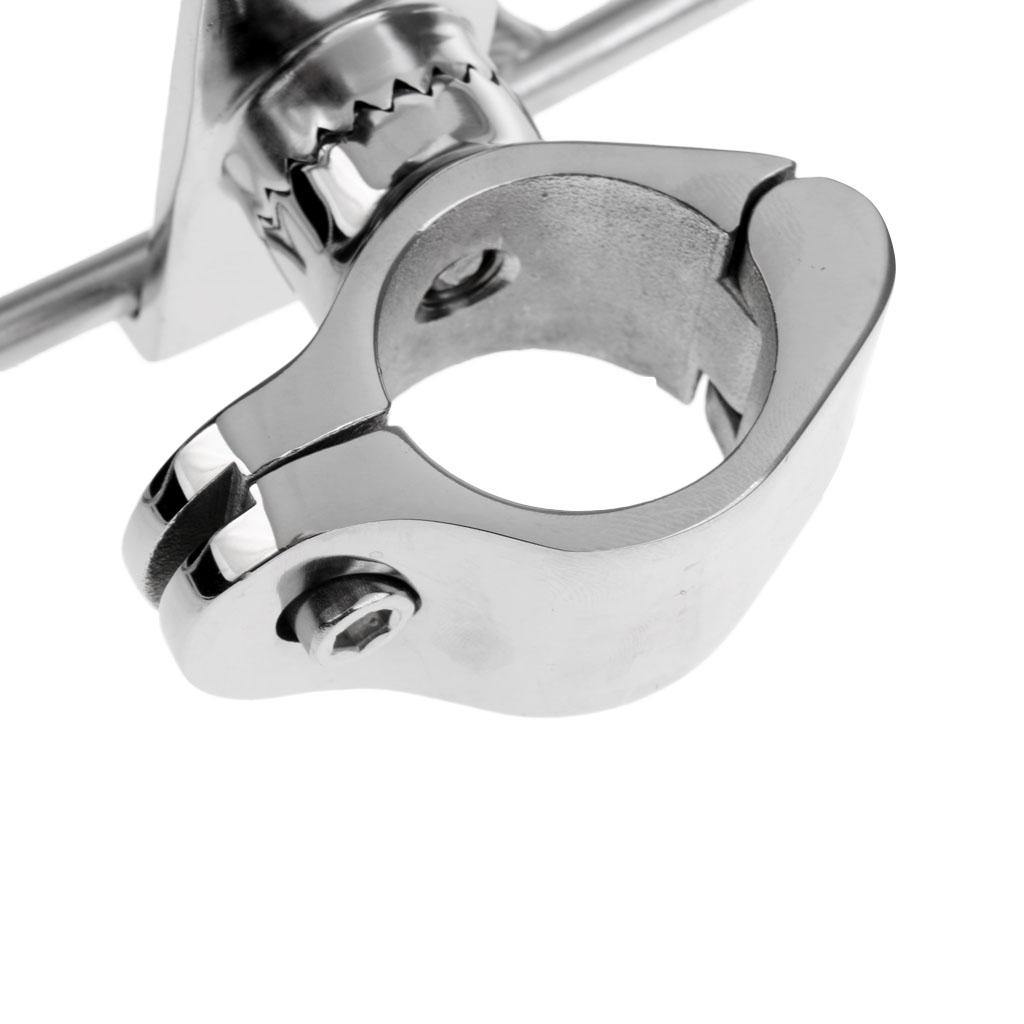 Stainless Steel Rotating Fishing Rod Bracket Holder Boat Kayak Flush Mount