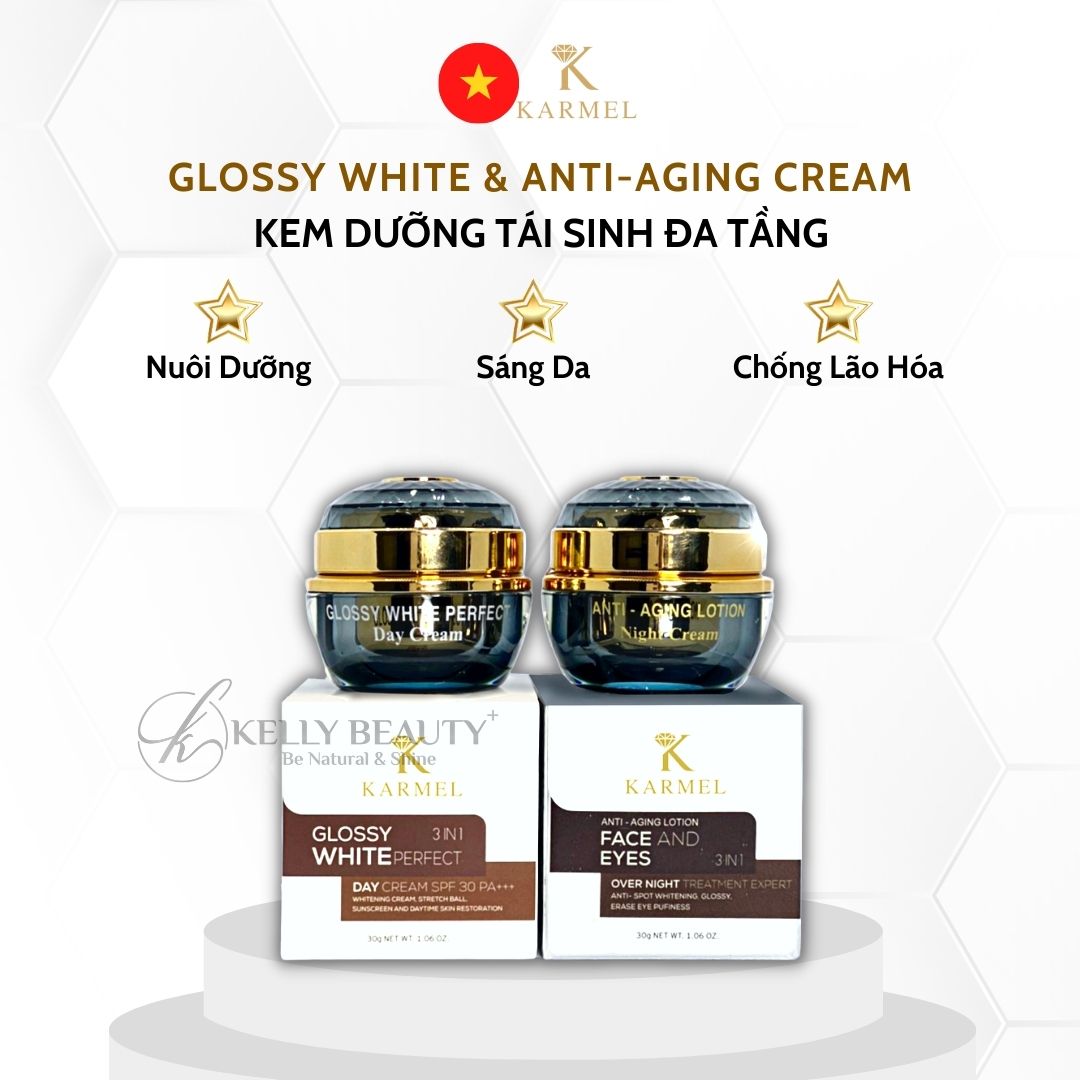 Kem Dưỡng Tái Sinh Đa Tầng Karmel – Giúp Da Trắng Sáng, Săn Chắc, Đàn Hồi và Mịn Màng Da | Kelly Beauty