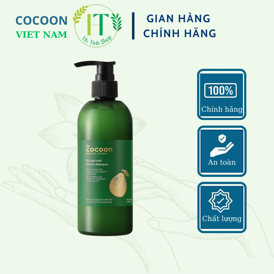 Dầu gội Cocoon tinh dầu bưởi ngăn rụng tóc kích thích mọc tóc 310ml - Thanh Mộc Hương Hà Tĩnh