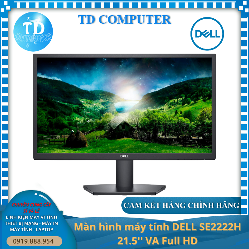 Màn hình Dell SE2222H 22inch (21.5&quot; VA FHD 60Hz, HDMI+VGA) - Hàng chính hãng FPT phân phối