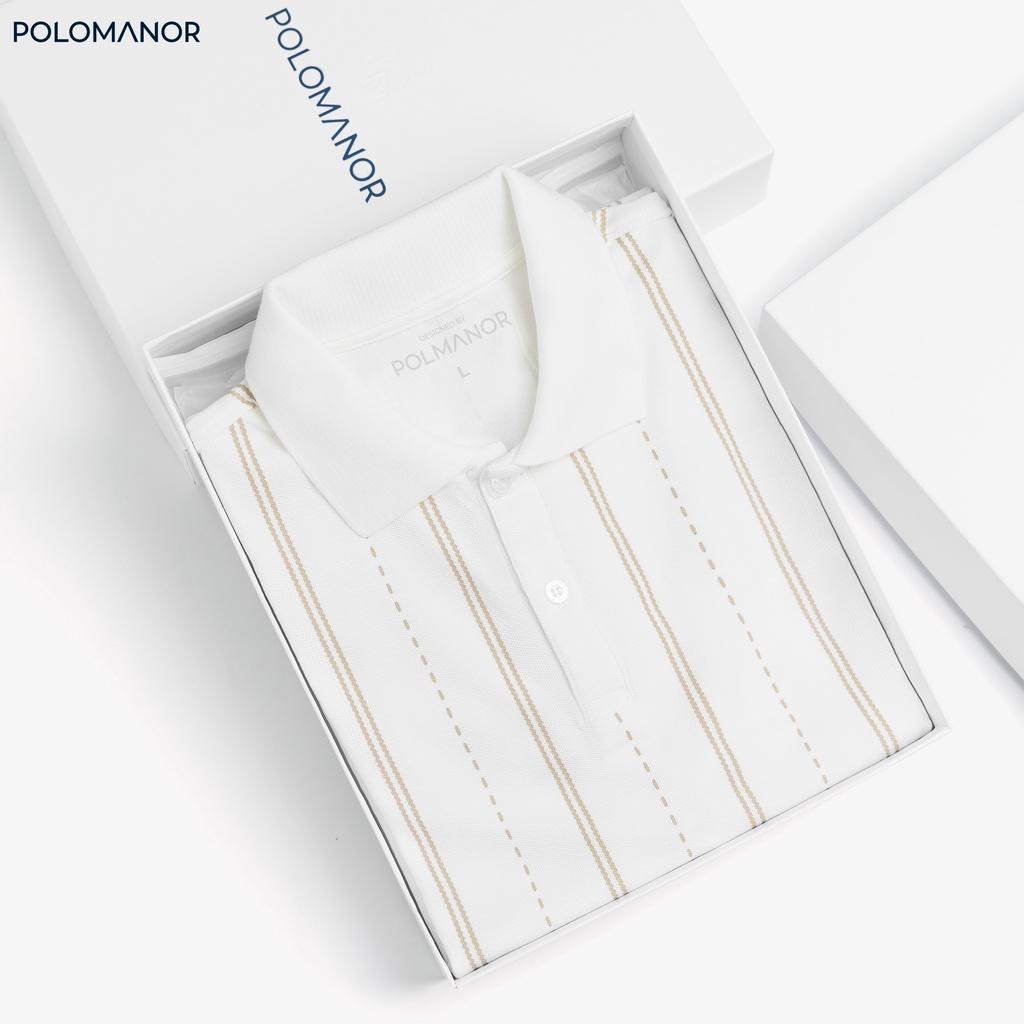 Áo Polo nam cổ bẻ ROSS vải cá sấu cotton CMC, nam tính, thanh lịch, sang trọng - POLOMANOR