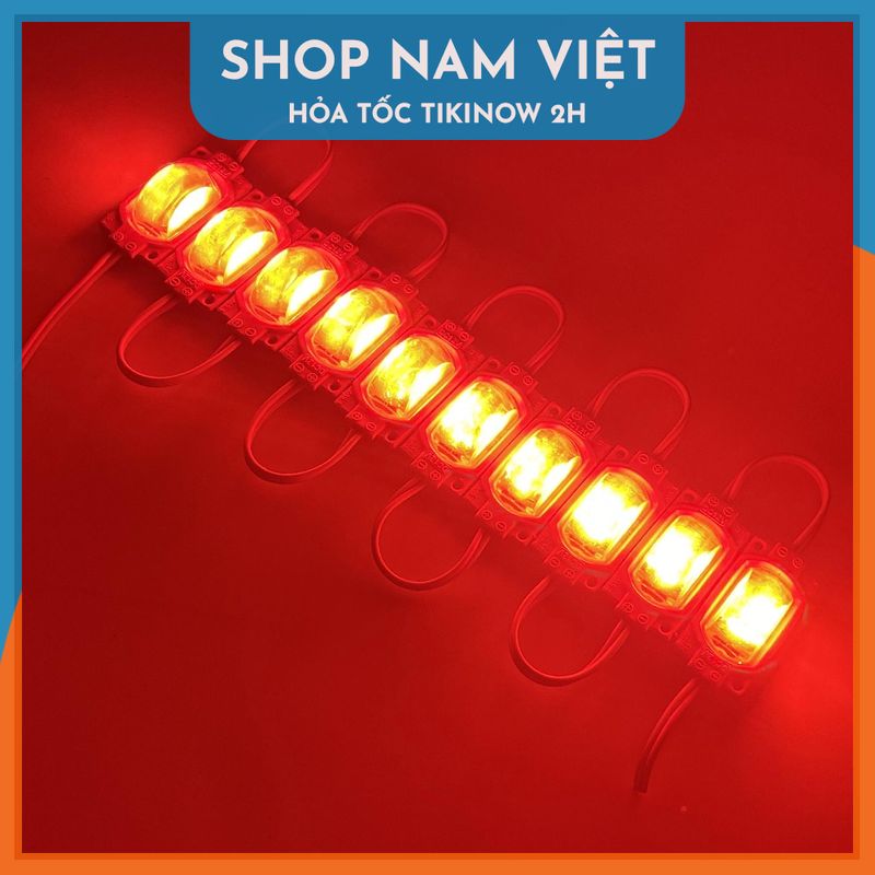 Set 10 Module Led Bóng Lớn 12/24V Siêu Sáng, Chống Nước Trang Trí Xe Tải