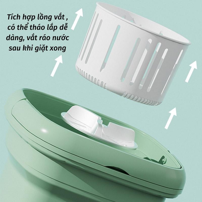 Hình ảnh Máy Giặt Mini Tự Động Máy Giặt Gấp Gọn Khử Khuẩn Bằng Ánh Sáng Xanh SUMI