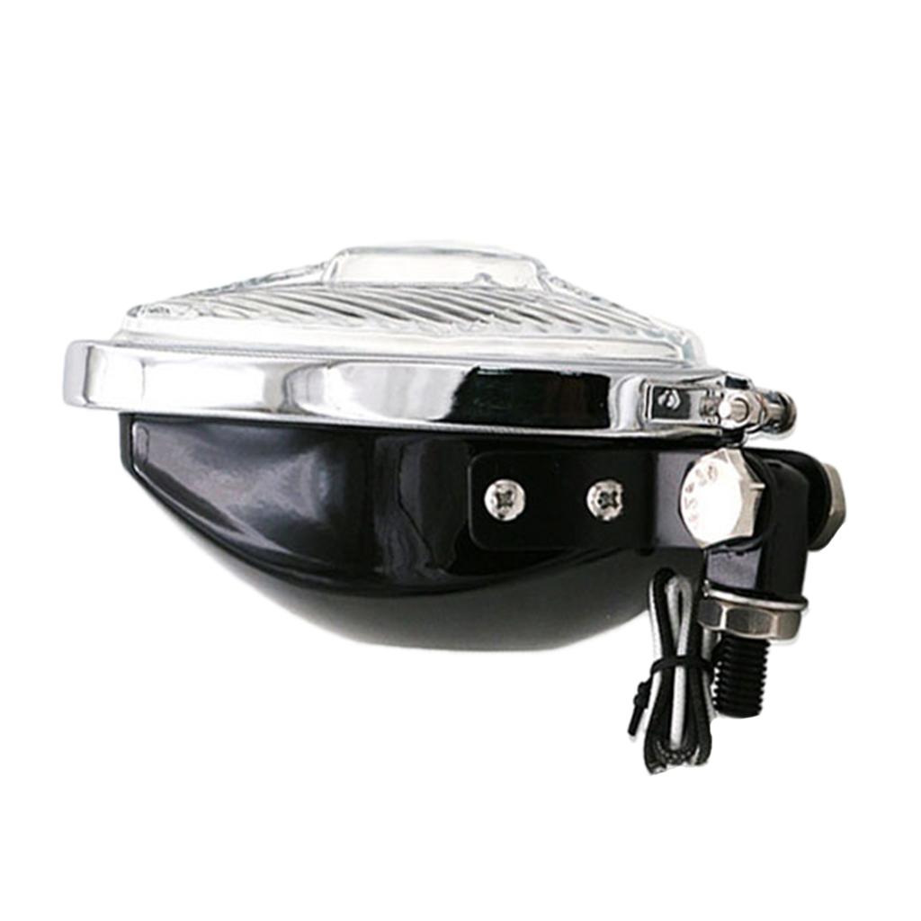 12V 55W Motorcycle Triangle Headlight Lamp for Harley Chopper Bobber