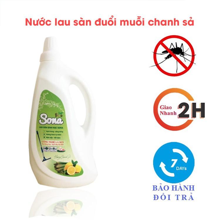 Nước Lau Sàn SoNa 1.25kg Hương Chanh Xả