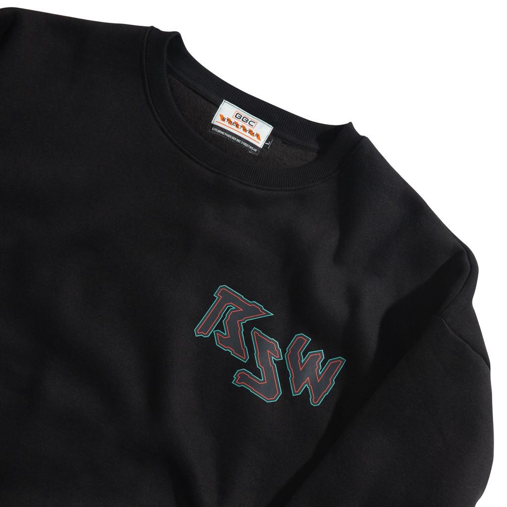 Áo Sweater BSW Mẫu in Logo Board Nỉ lót bông cao cấp