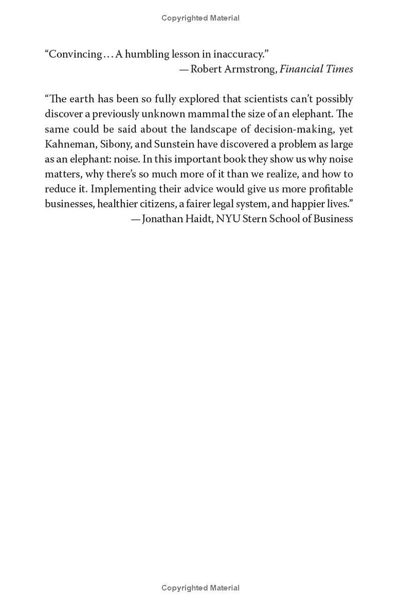 Sách ngoại văn: Noise: A Flaw In Human Judgment