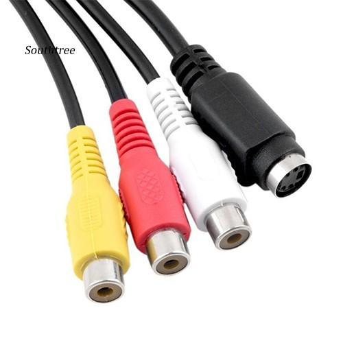 Cáp Chuyển Đổi Vga Sang Video Tv Out S-Video Av Và 3 Rca Female